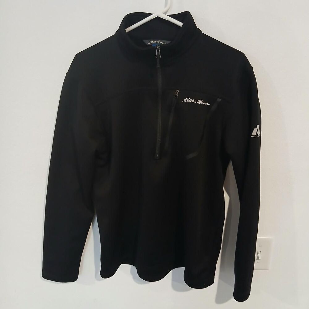 Eddie Bauer Men's Black First Ascent Quarter Zip Jacket Size M Gorpcore